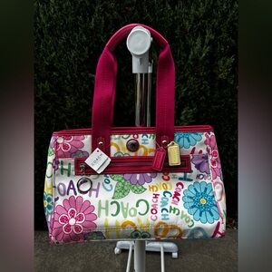 Coach Y2K Multicolor Floral Tote NWT